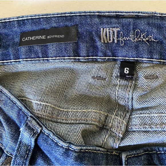 Kut From The Kloth Women's Size 6 Catherine Boyfriend Jeans Denim Medium Wash - Picture 6 of 7